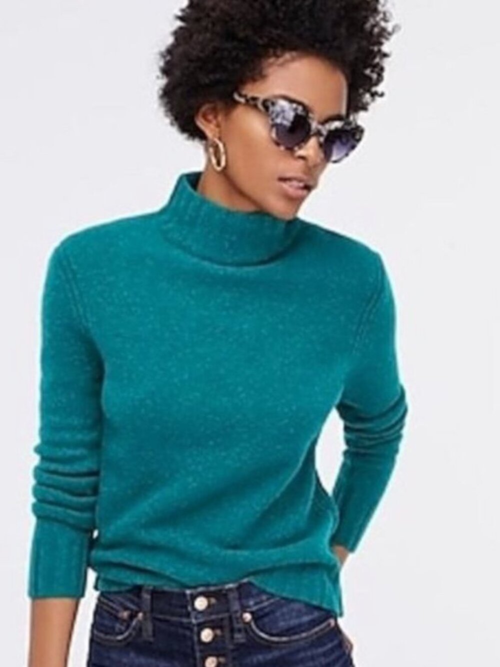 J. CREW Women's EUC Mock Neck Supersoft Wool/Alpaca Sweater | Size 2X